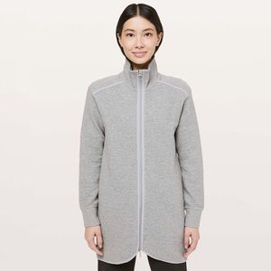 Lululemon | On Repeat Jacket Heathered Core Light Grey Size 6